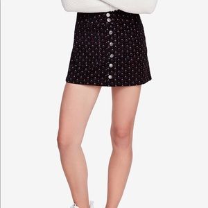 Free People Joanie Printed Corduroy Mini